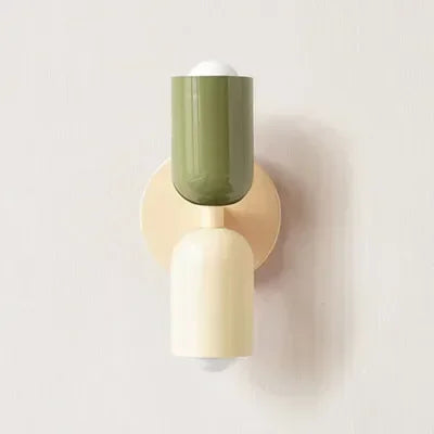 Nordic Colorful Wall Lamp Bedside Macaron Style Bedroom Corridor Lighting Decor