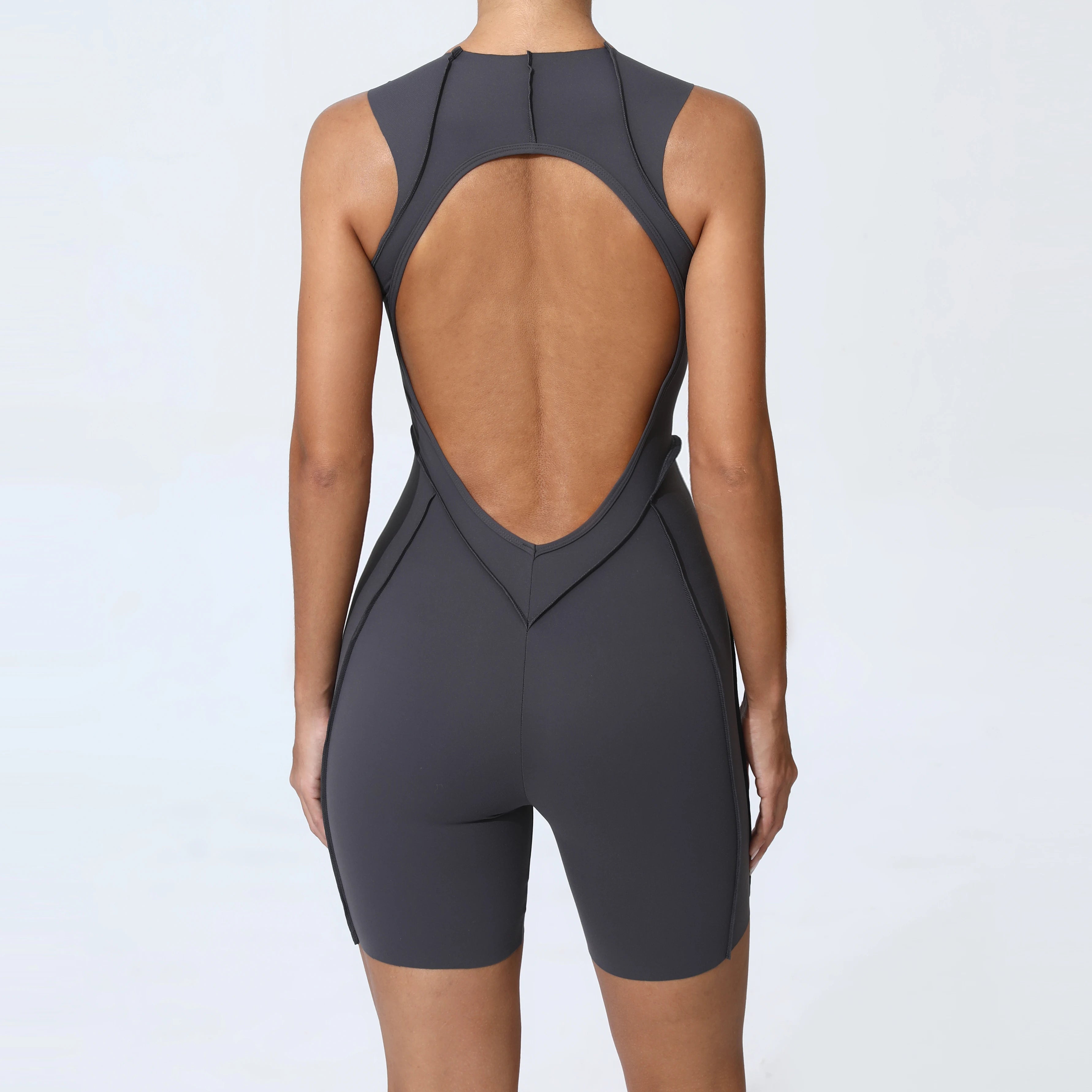 Women Sports Jumpsuit Gym Fitness Bodysuit Training Romper Sportswear