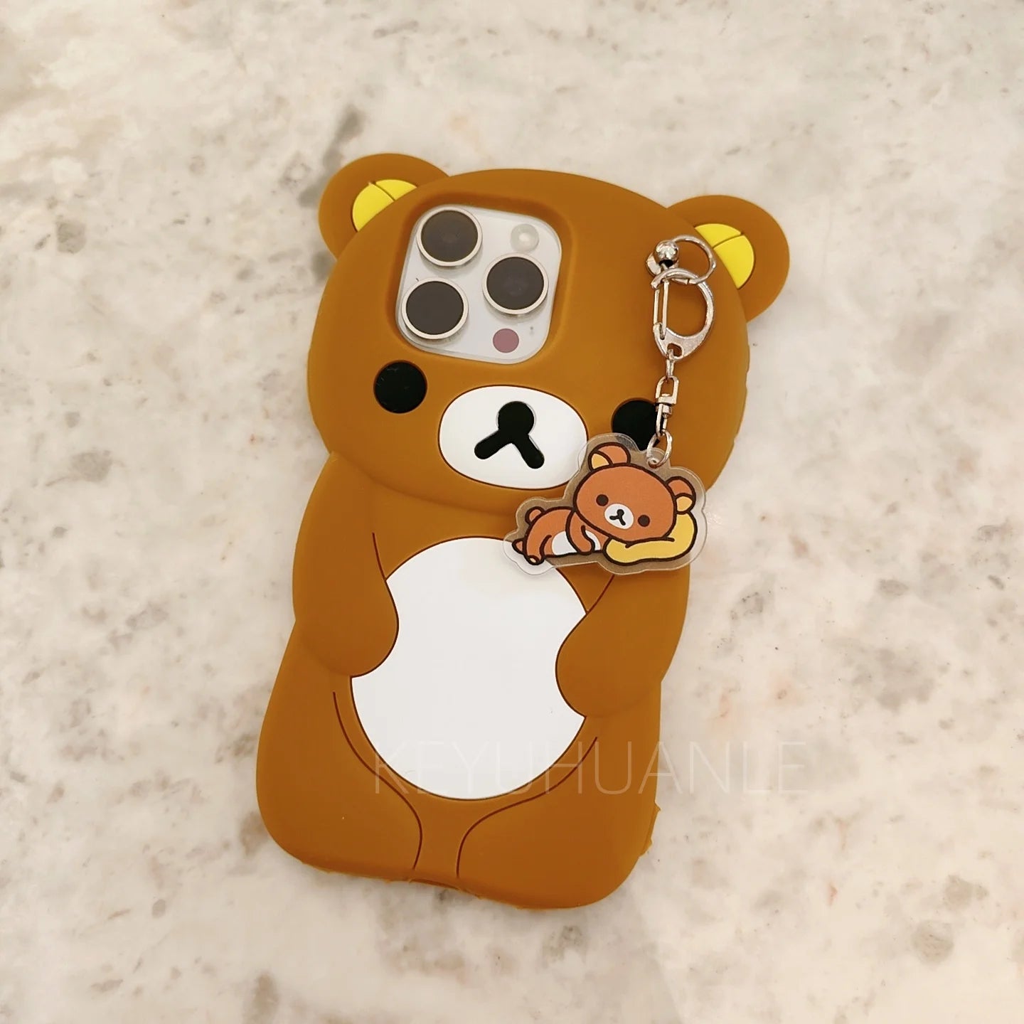 Cute 3D Rilakkuma Cartoon Soft Silicone iPhone Case