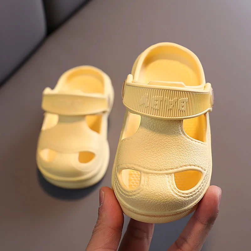 Kids Cartoon Beach Sandals Soft Non Slip EVA Clogs for Boys & Girls 1–5 Years