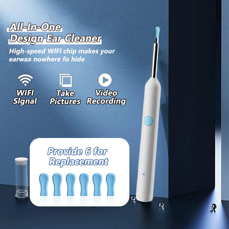 Ear Wax Removal Tool with Camera – HD Visual Ear Cleaner Endoscope for Safe Ear Cleaning