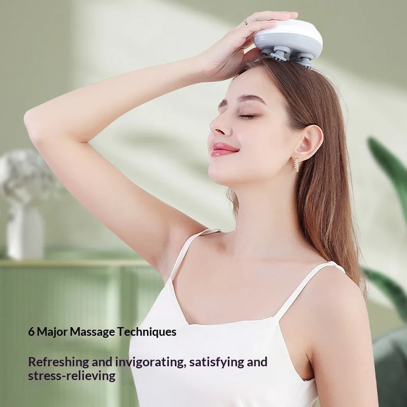 Waterproof Electric Scalp Massager Portable Head Massage Tool