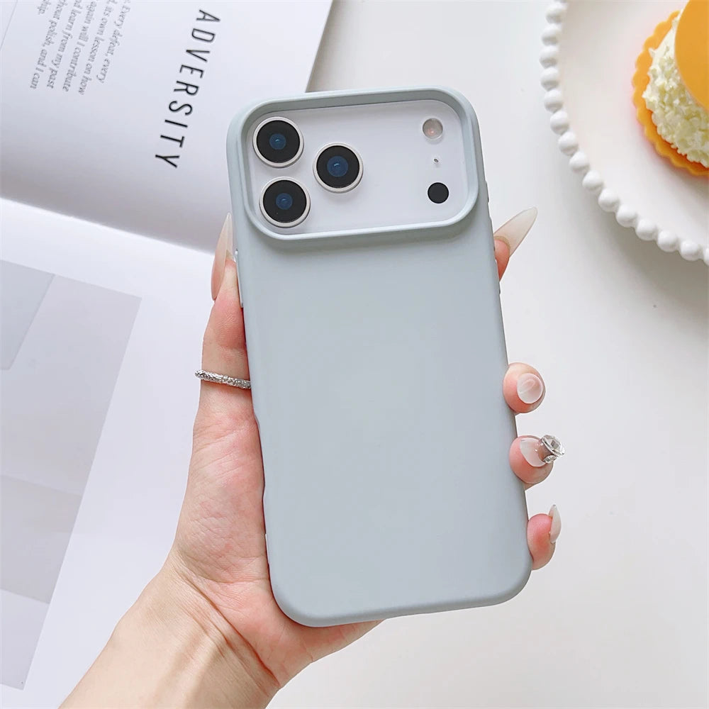 Matte Candy Color Liquid Silicone Shockproof iPhone Case