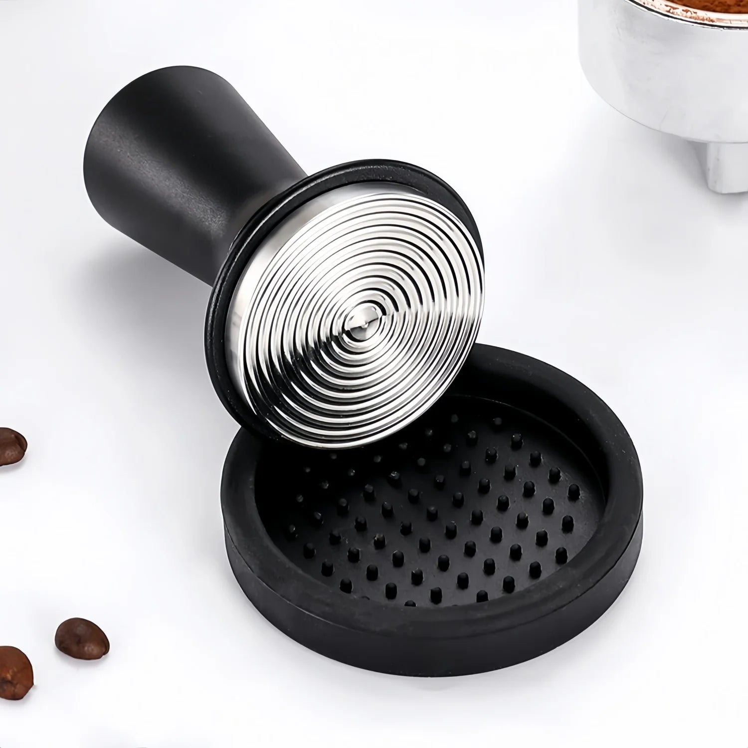 Coffee Tool Set 4 7pcs Stainless Steel Tamper Needle Ring Barista Kit