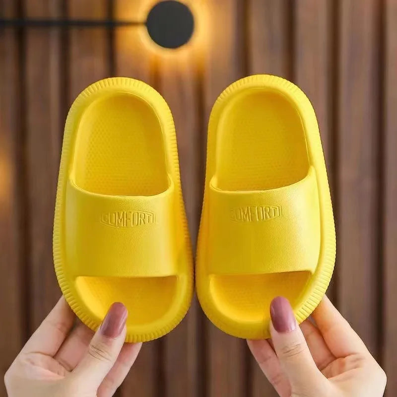 Kids Slide Slippers Anti-Slip Soft Sole Summer Bathroom Sandals Lightweight Indoor Outdoor Shoes for Boys and Girls