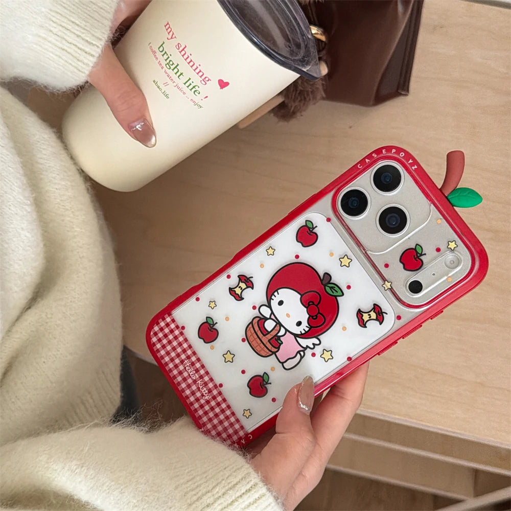 Cute Hello Kitty Clear Silicone Shockproof Pink iPhone Case