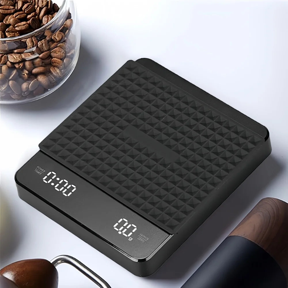 High Precision Coffee Scale USB Timer LED Waterproof Pad 3kg 5kg