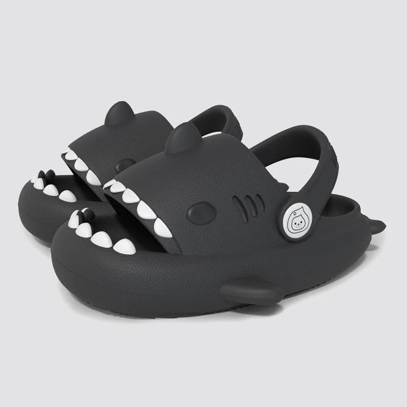 Kids Shark Summer Sandals Non Slip Soft Sole Slippers