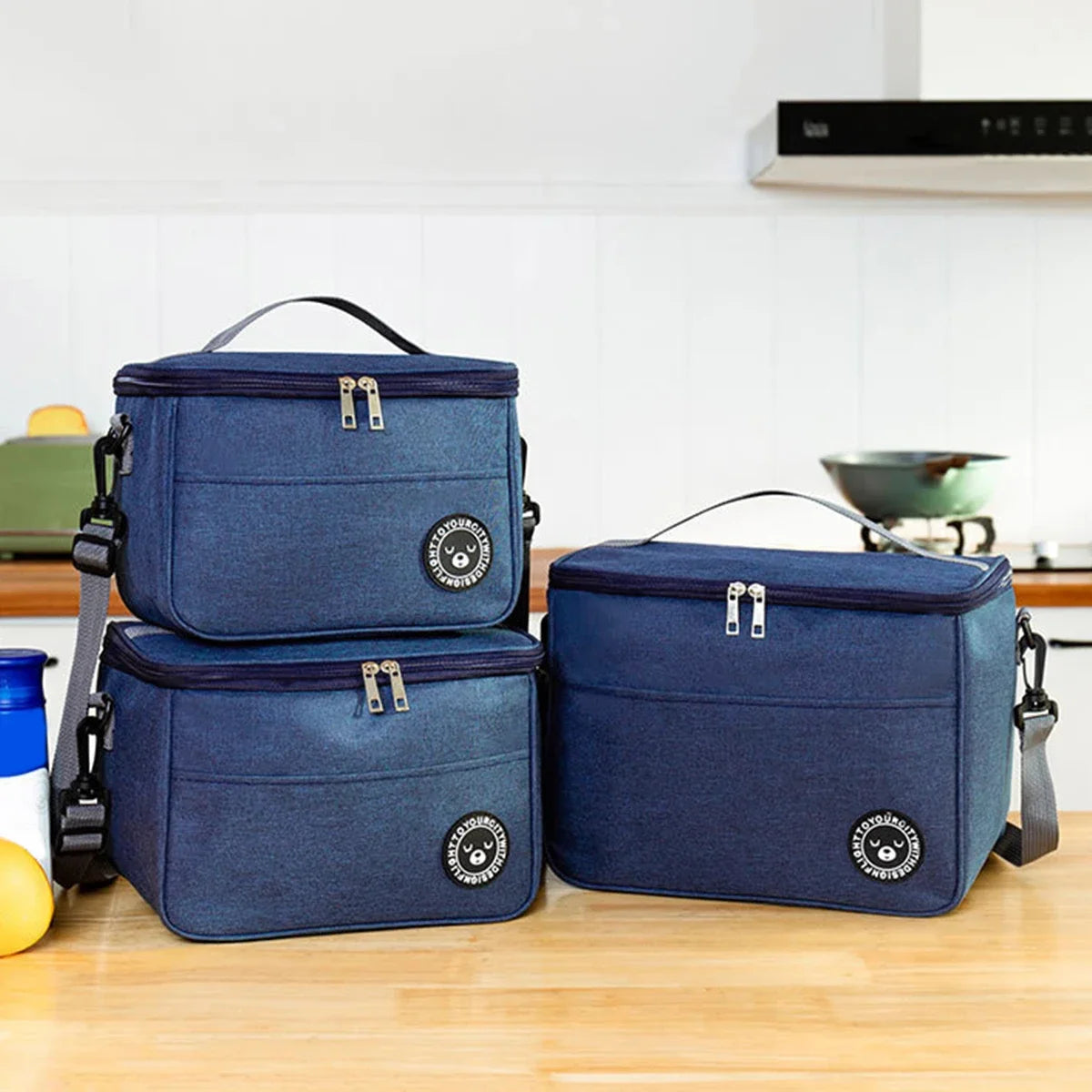 Insulated Lunch Bag Waterproof Thermal Food Container Large Capacity Adjustable Shoulder Strap Lunch Box