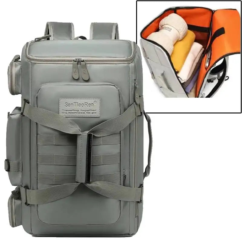 Large Capacity Gym Backpack Waterproof Travel Bag Wet Dry Separation Fitness Training Backpack