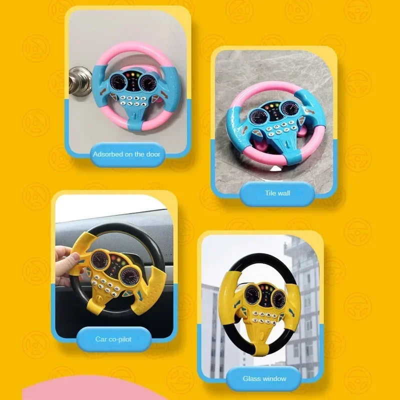 Baby Steering Wheel Toy Early Education Stroller Toy