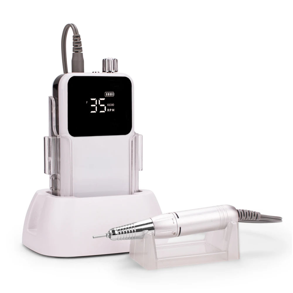 Rechargeable Nail Drill 35000RPM Cordless Manicure Pedicure Machine