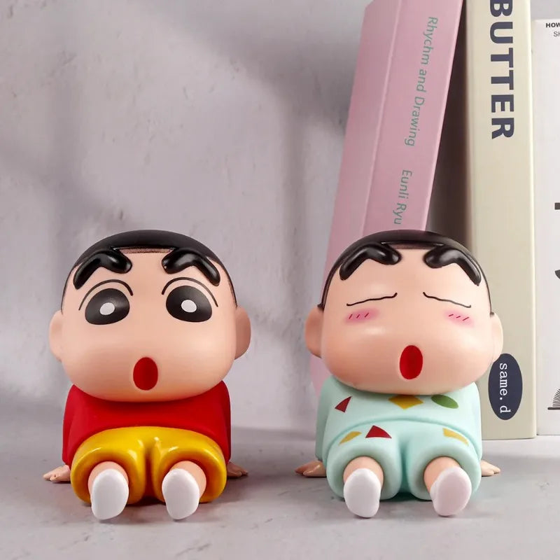 Crayon Shin-Chan Anime Phone Holder Desktop Ornament Mini GK Toy Gift