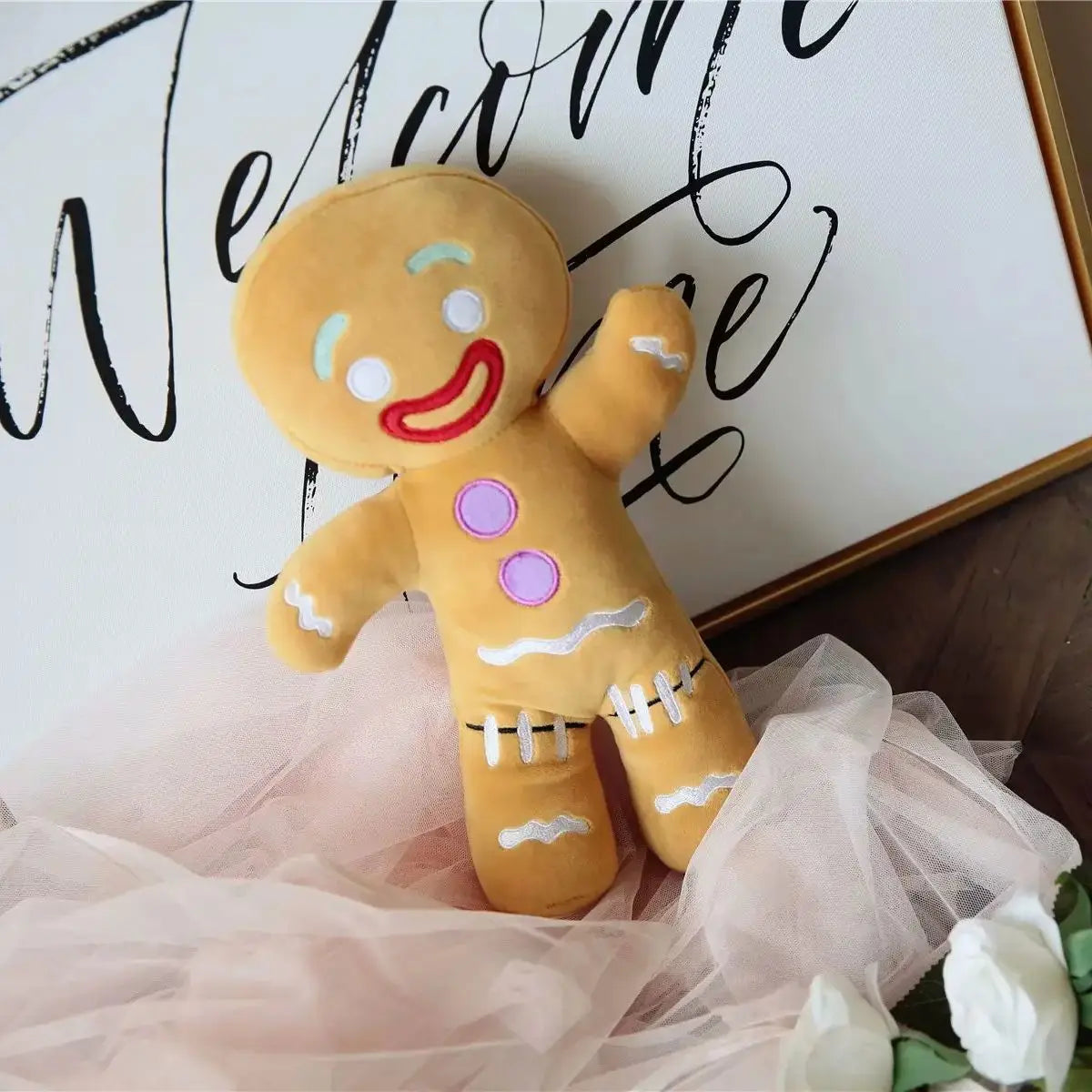 Gingerbread Man Plush Toy Soft Cookie Stuffed Doll