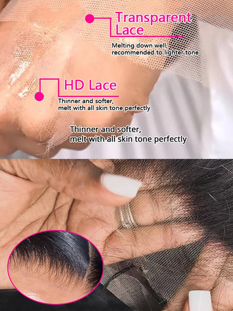 Bone Straight Human Hair Wig – HD Lace Front Glueless Wig for Women