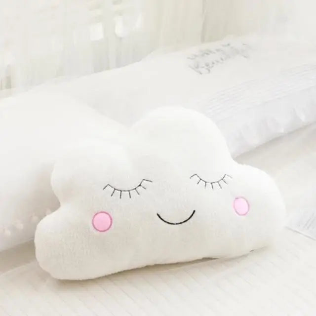Cloud Moon Star Plush Pillow for Kids Room Decor