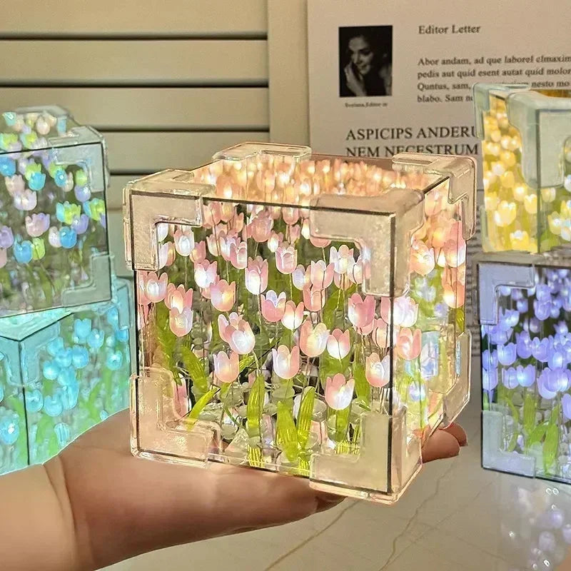 DIY Tulip Flower Night Light Kit for Girlfriend Gift