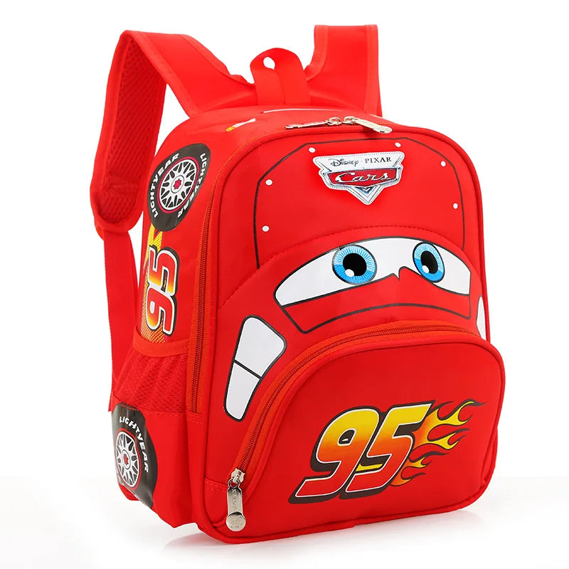 Cartoon Car Kids Backpack for Boys Ages 3 to 6