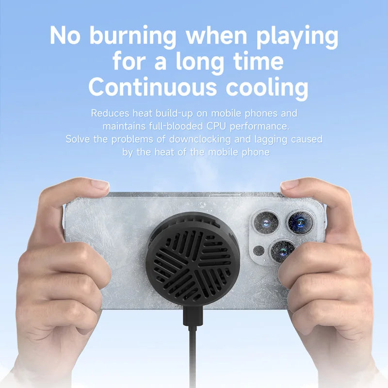 Semiconductor Phone Cooler – Magnetic Cooling Fan for Gaming Phones