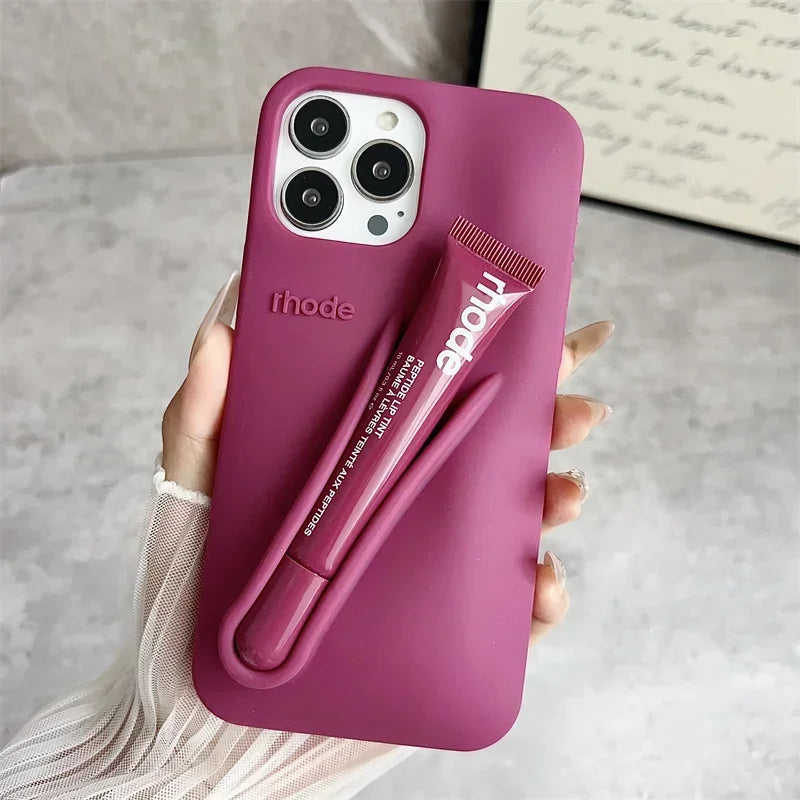 Lemontini Lip Gloss Silicone iPhone Case