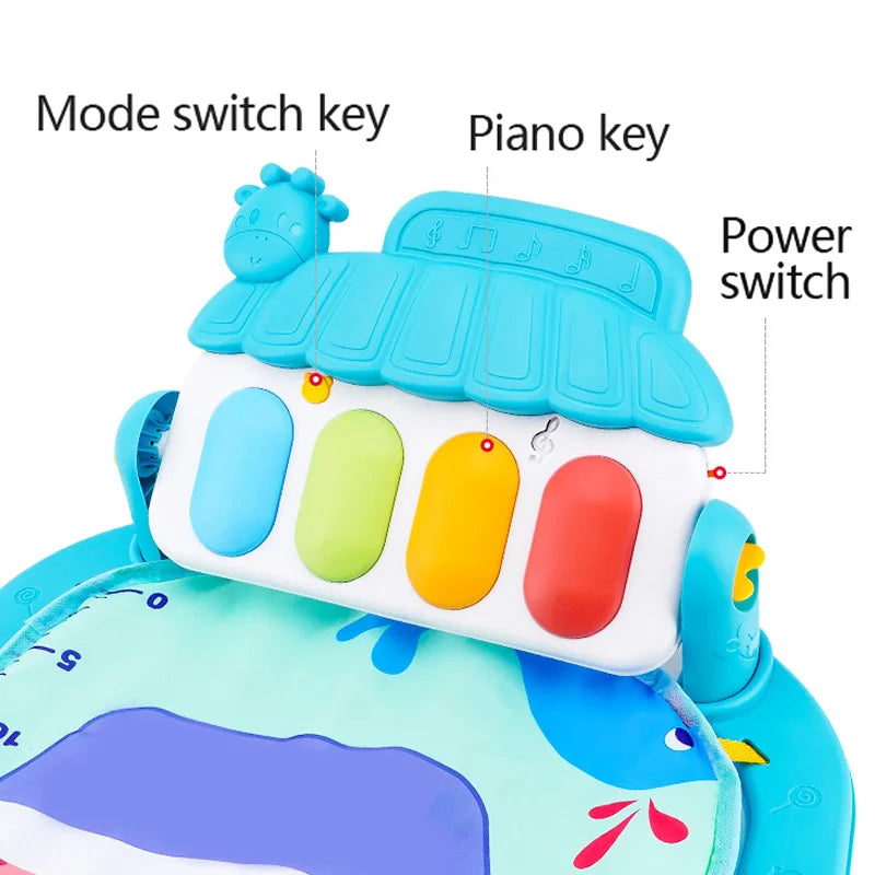 Baby Music Play Gym Piano Activity Mat for Newborns 0 to 36 Months