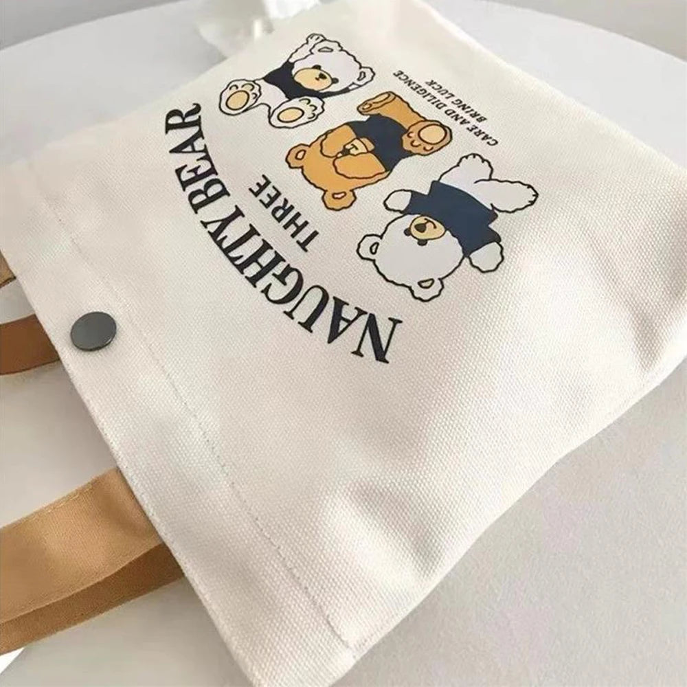 Small Canvas Tote Bag Lunch Box Handbag for Students Office