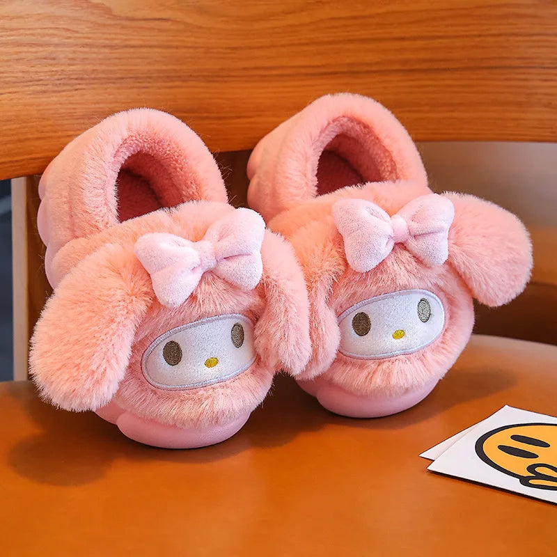 Pokemon Pikachu Plush Slippers Warm Non Slip Indoor Shoes