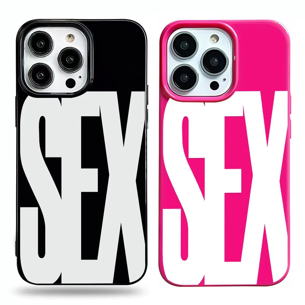 Glossy Sex Icon Pattern iPhone Case
