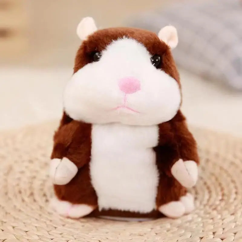 Talking Hamster Plush Toy Funny Repeating Animal Doll for Kids