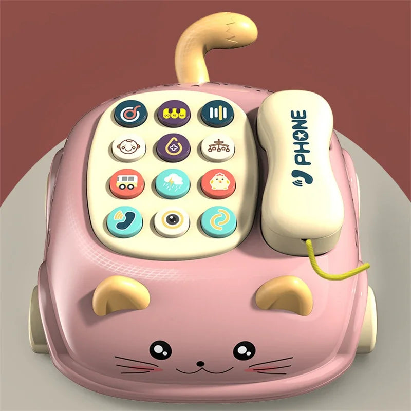 3 in 1 Musical Baby Phone Toy with Lights