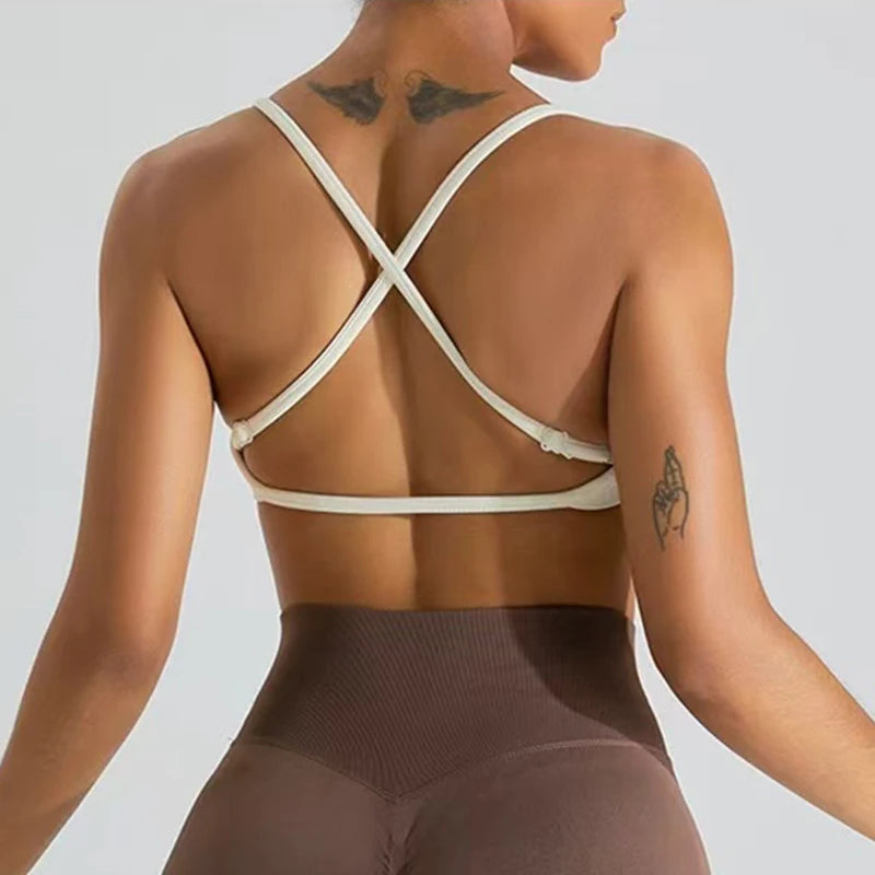 Seamless Sports Bra Women Push Up Gym Top Yoga Fitness Workout Bra Activewear