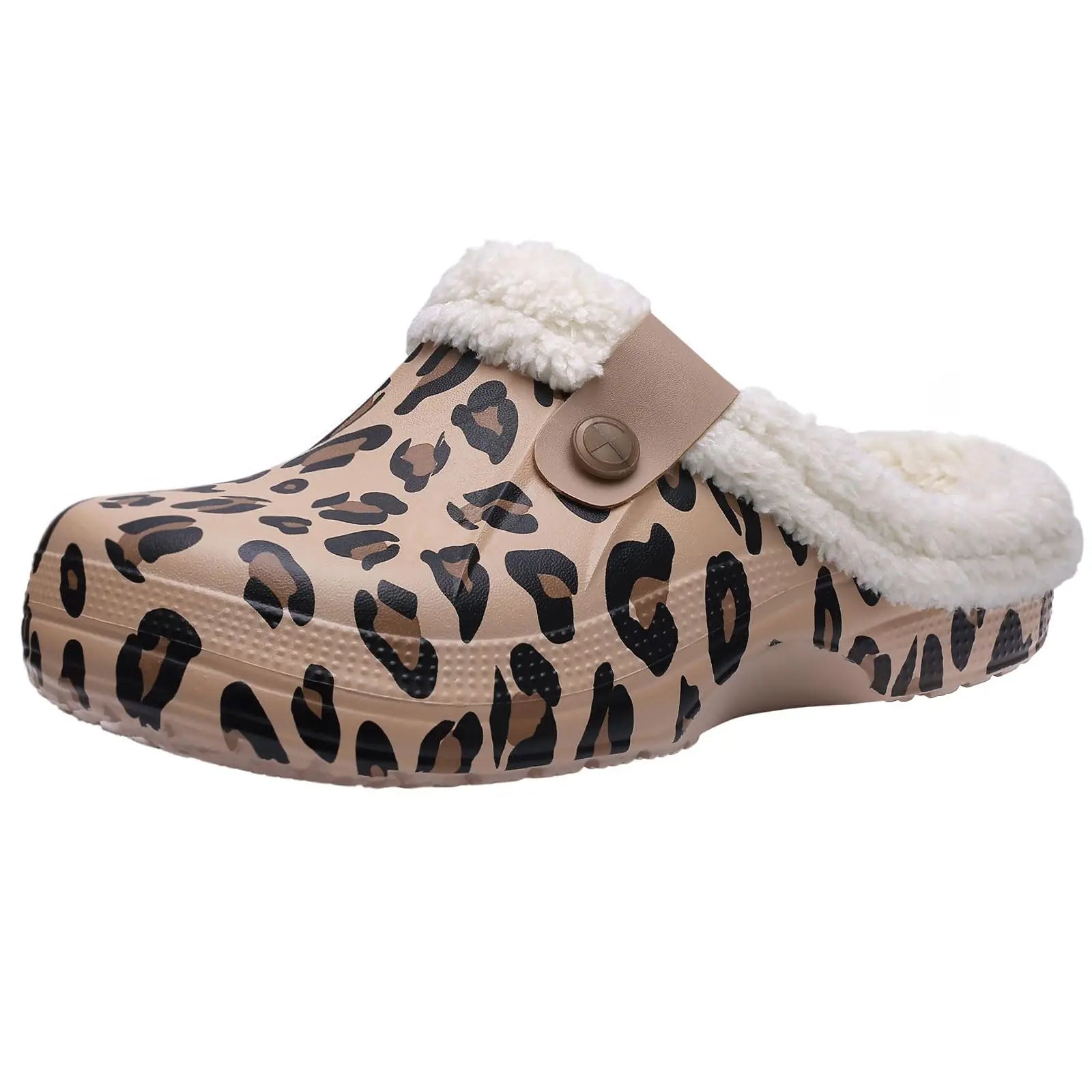 Fleece Lined Clogs Waterproof Winter Slippers Unisex EVA Anti-Slip Cozy Indoor Outdoor Shoes