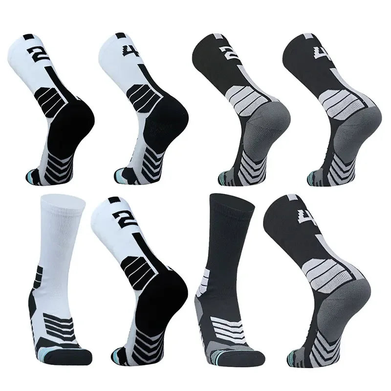 Elite Basketball Compression Socks High Elastic Towel Bottom Sports Socks Men Women