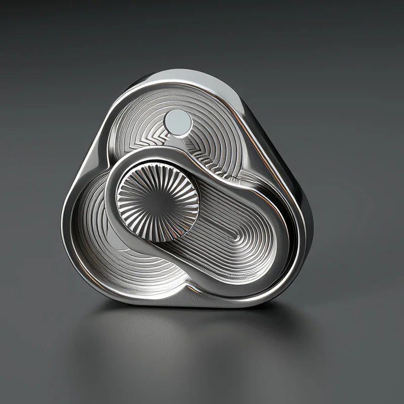 Triangle Spinner Flip Coin EDC Fidget Toy Stress Relief Hand Spinner
