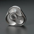 Triangle Spinner Flip Coin EDC Fidget Toy Stress Relief Hand Spinner