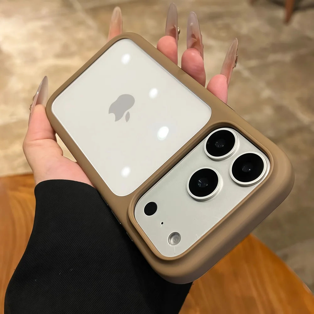 Crystal Clear Touch Button Camera iPhone Case