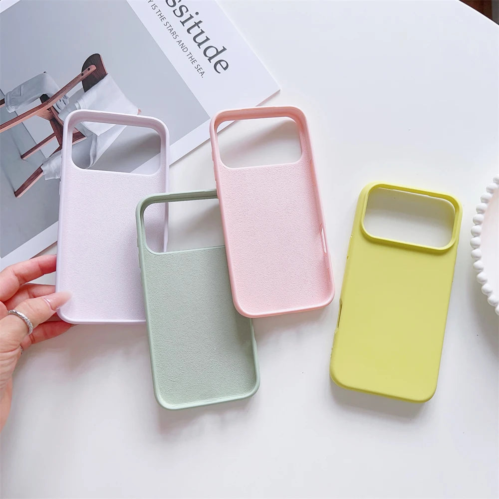 Matte Candy Color Liquid Silicone Shockproof iPhone Case