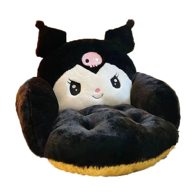 Cute Cartoon Plush Chair Cushion Winter Warm Office Seat Pillow Dorm Gift
