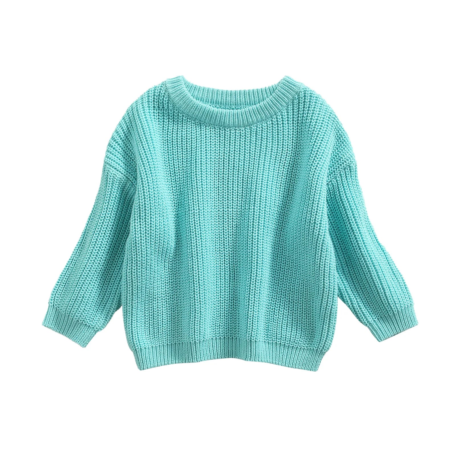 Baby Knit Sweater Long Sleeve Cotton Pullover for Newborns 0–9 Months