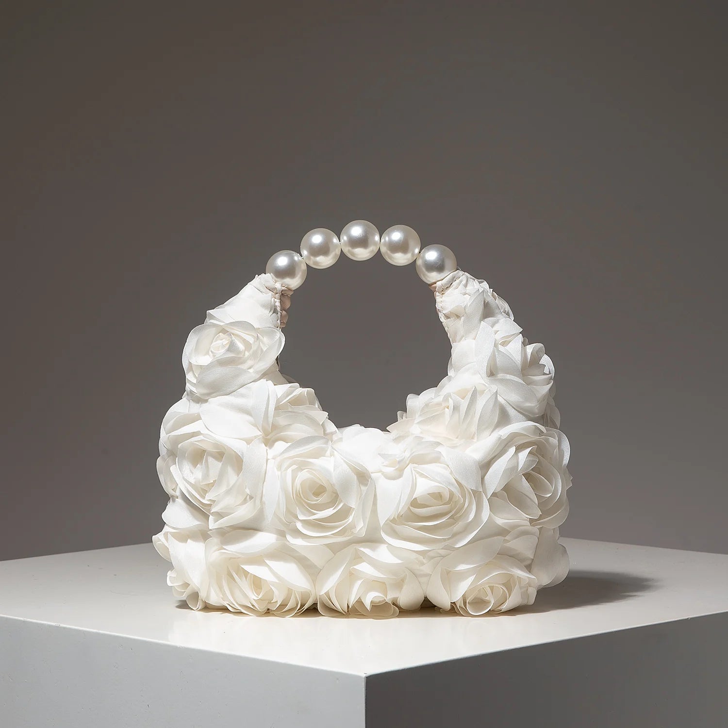 Floral Pearl Party Shoulder Bag Elegant Women Clutch