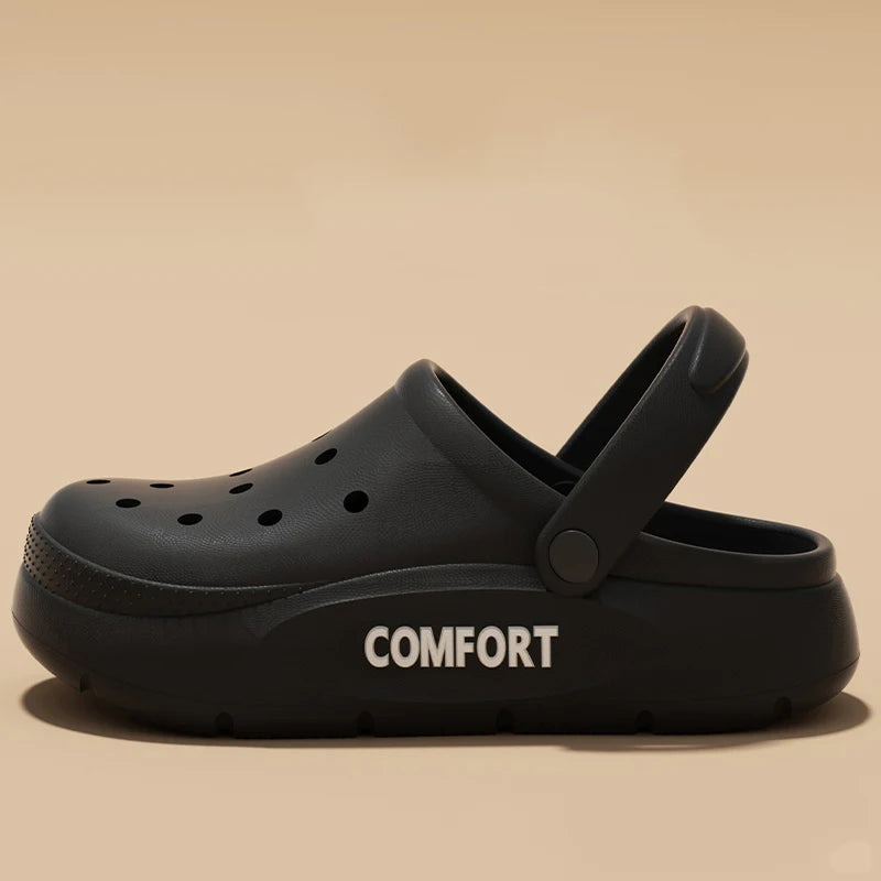 EVA Clog Slippers Thick Sole Anti Slip Comfortable Indoor Outdoor Garden Shoes for Men Women