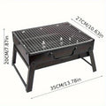 Portable Mini Charcoal BBQ Grill Stainless Steel Outdoor Camping Picnic Barbecue Stove
