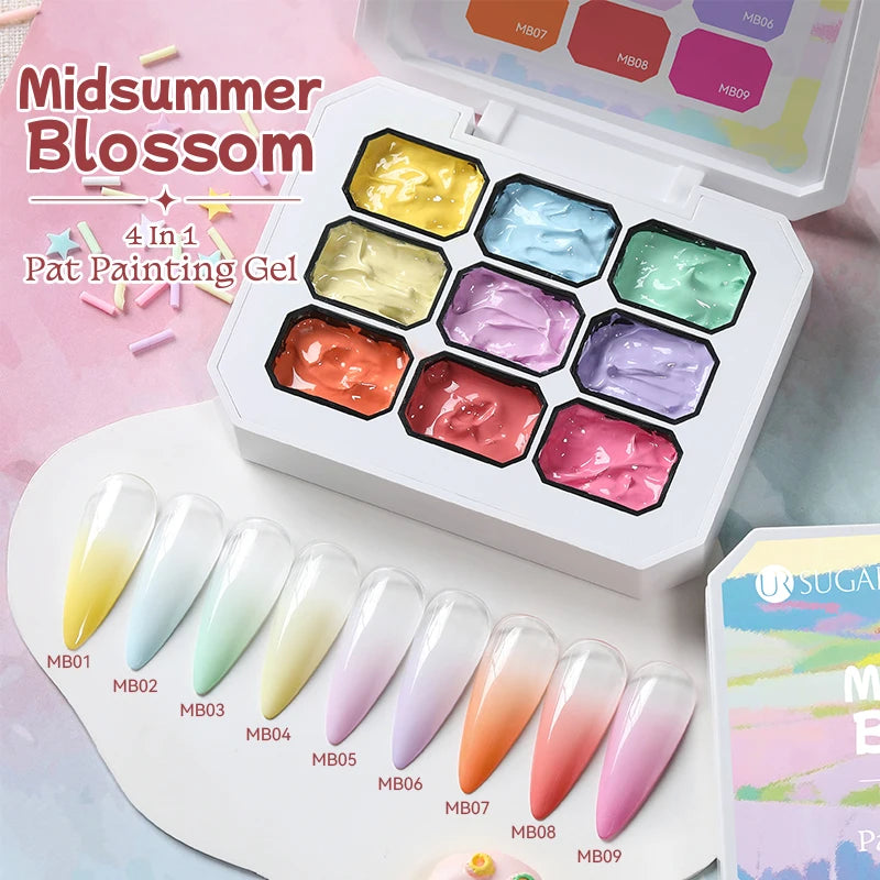 Gradient Nail Art Gel Kit – 4-in-1 Color Painting Gel Set for Ombre & DIY Nail Design