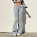 Women Low Waist Flare Pants Y2K Bootcut Streetwear