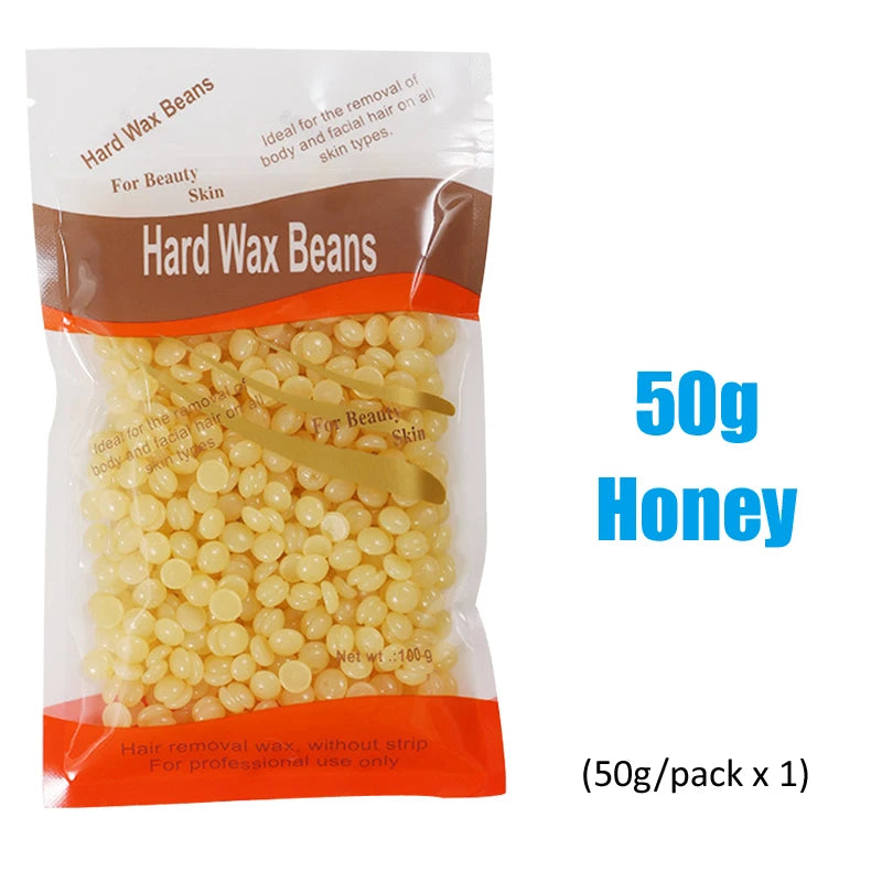 Hard Wax Beans – 500g Hair Removal Wax for Face, Legs & Body, No Strip Needed