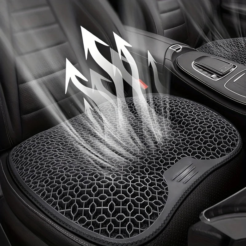 Gel Seat Cushion Honeycomb Design Breathable Ergonomic Car Office Seat Pad