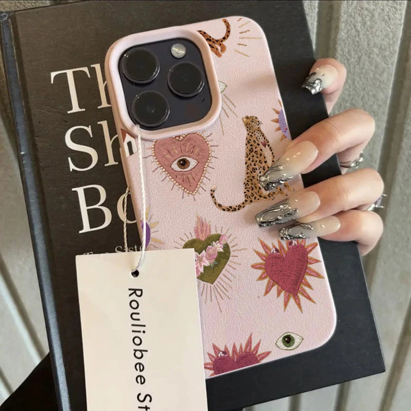 Leopard Lichee Pattern Silicone iPhone Case