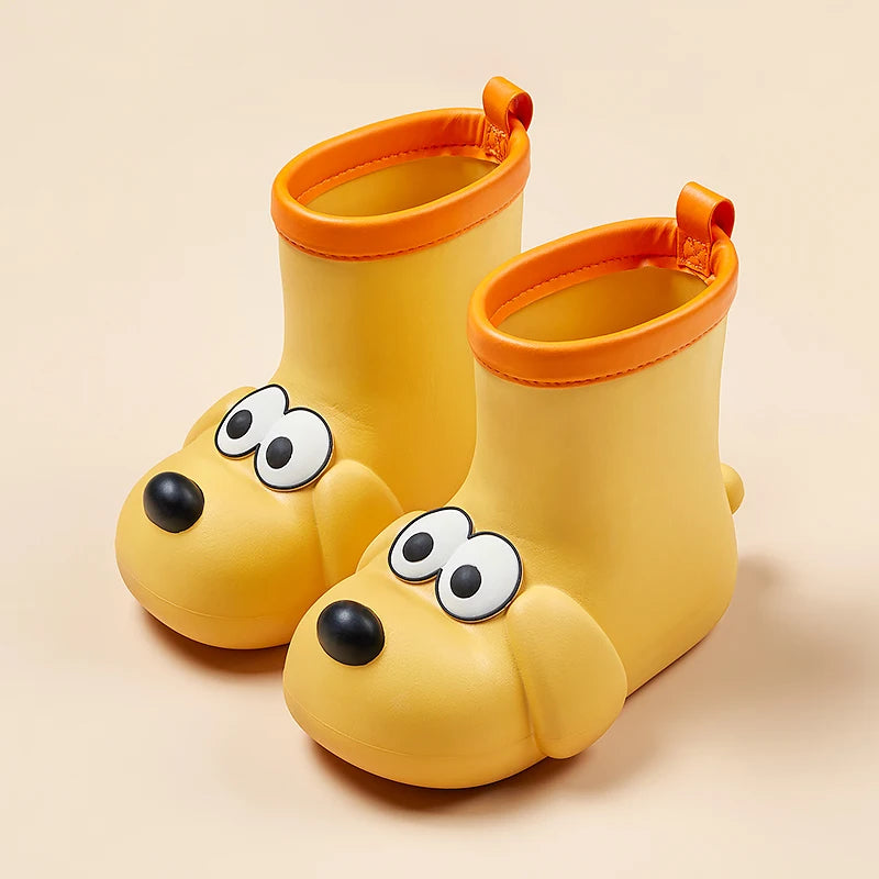 Kids Waterproof Rain Boots Non Slip Puppy Rain Shoes for Boys & Girls