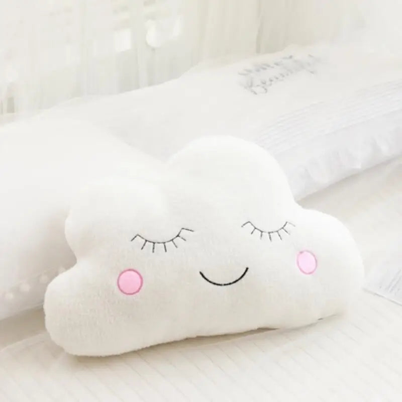 Cloud Moon Star Plush Pillow for Kids Room Decor