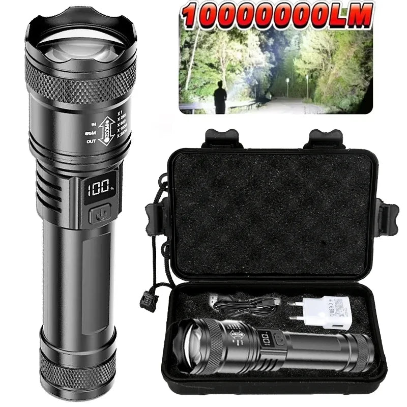 Ultra Bright LED Flashlight 2000LM Rechargeable